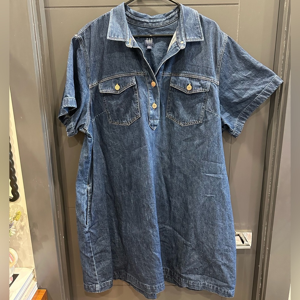 GAP Dark Blue Denim Dress